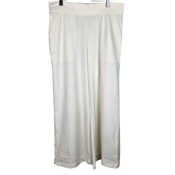 Max Studio London Pants - Max Studio London Wide Leg Pants Women S Cream White Excellent Elastic Waist